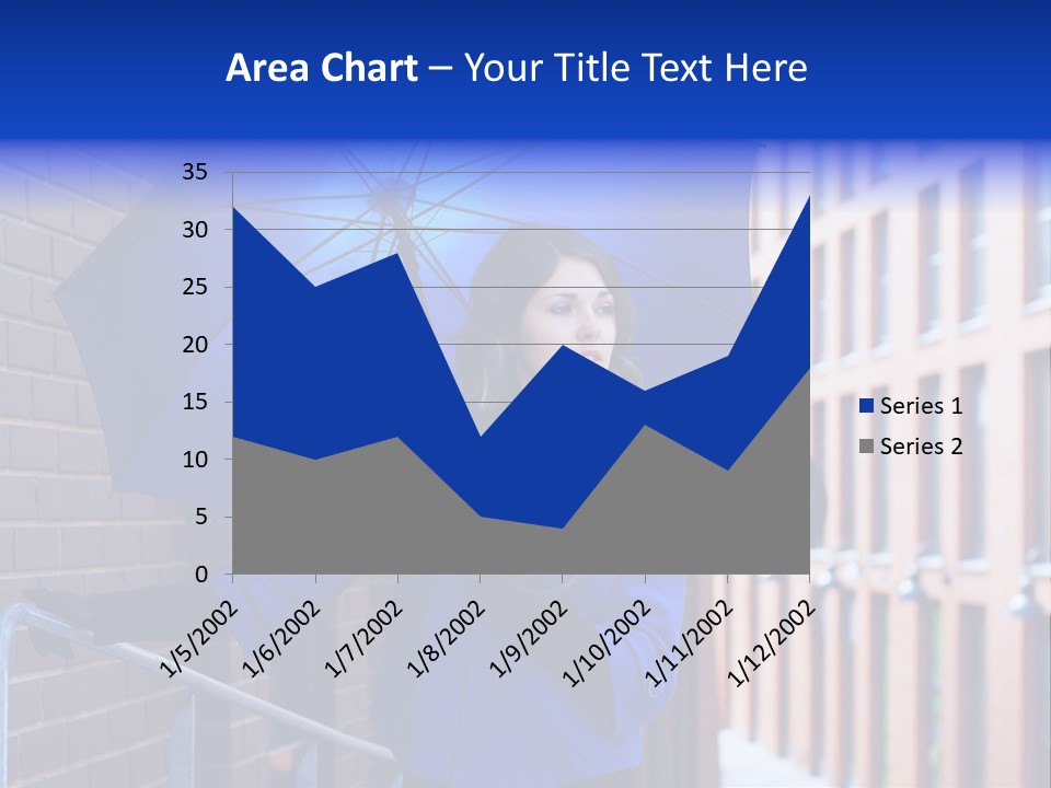Retro Street Blue PowerPoint Template