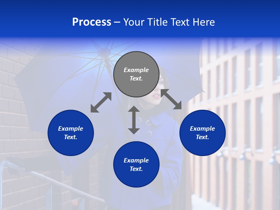 Retro Street Blue PowerPoint Template
