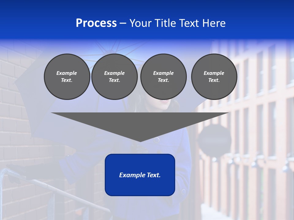Retro Street Blue PowerPoint Template
