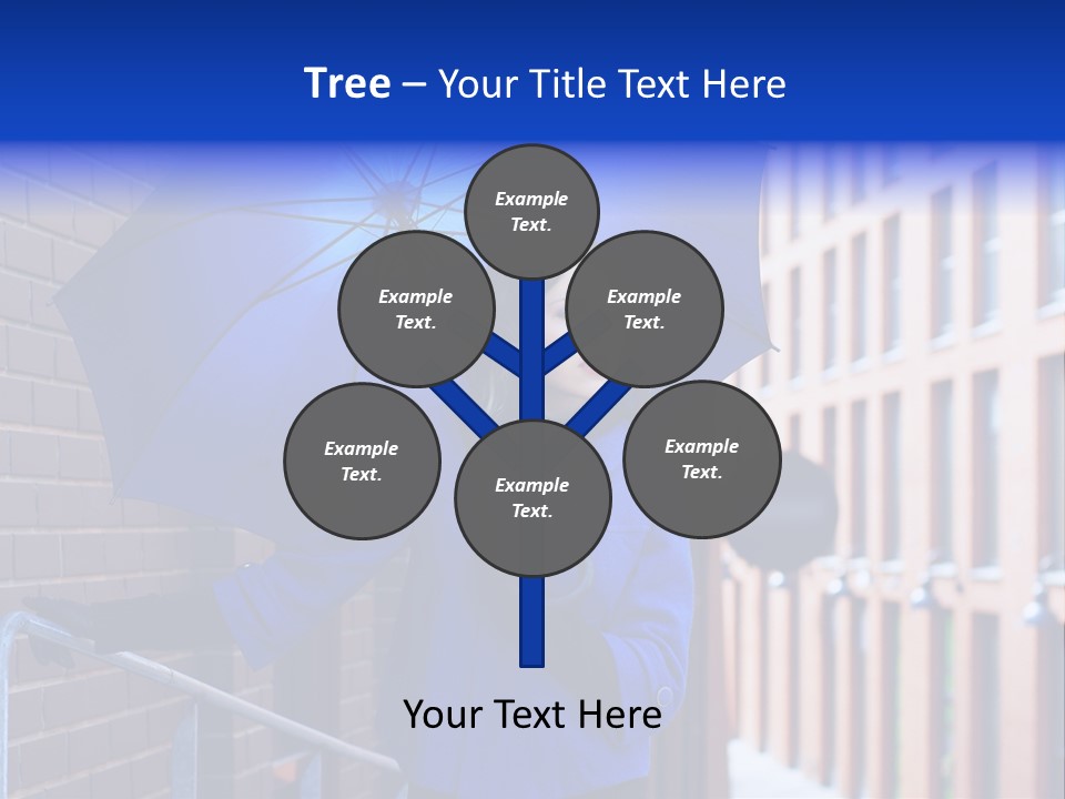 Retro Street Blue PowerPoint Template