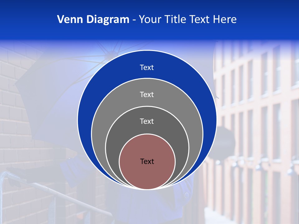 Retro Street Blue PowerPoint Template