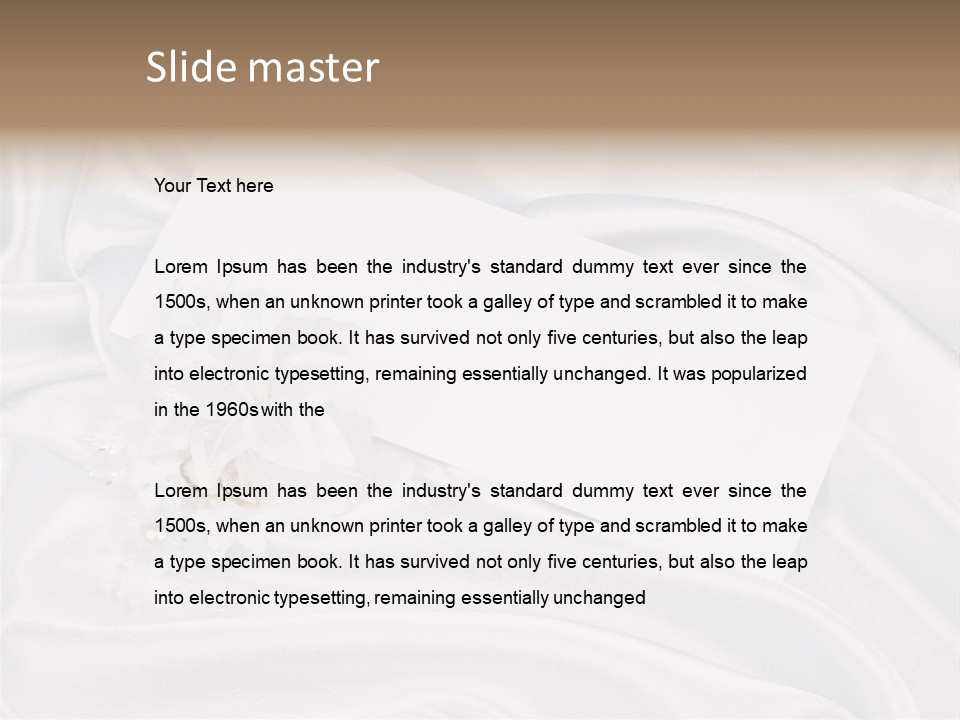 Ceremony Floral Beautiful PowerPoint Template