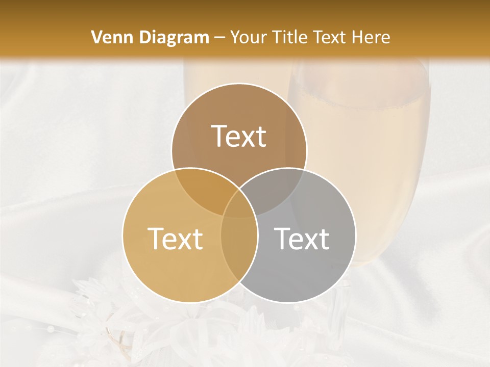 Champagne Glass Drink PowerPoint Template