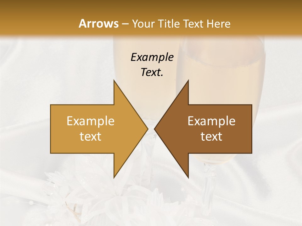 Champagne Glass Drink PowerPoint Template