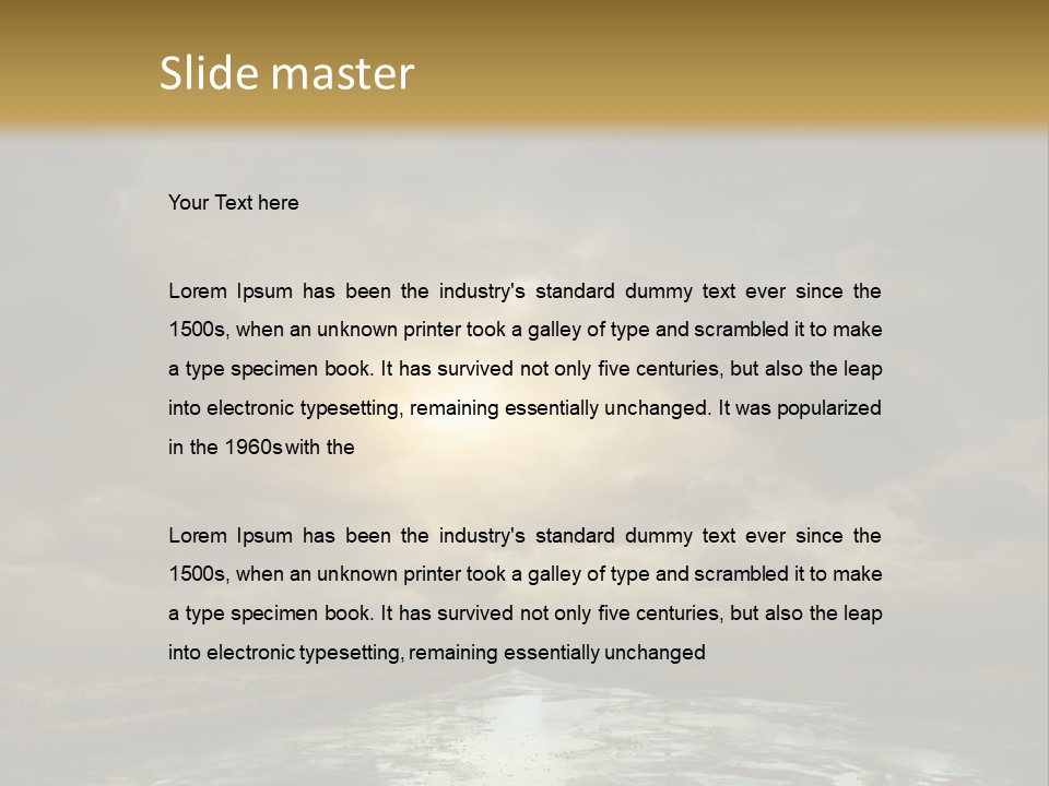 Green Stone Horizon PowerPoint Template