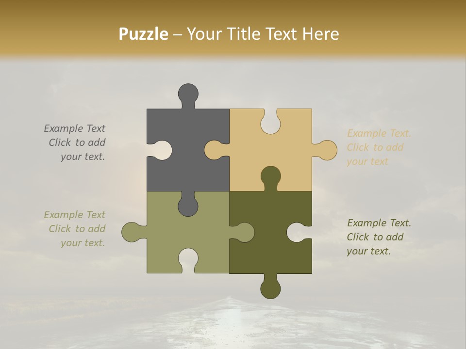 Green Stone Horizon PowerPoint Template
