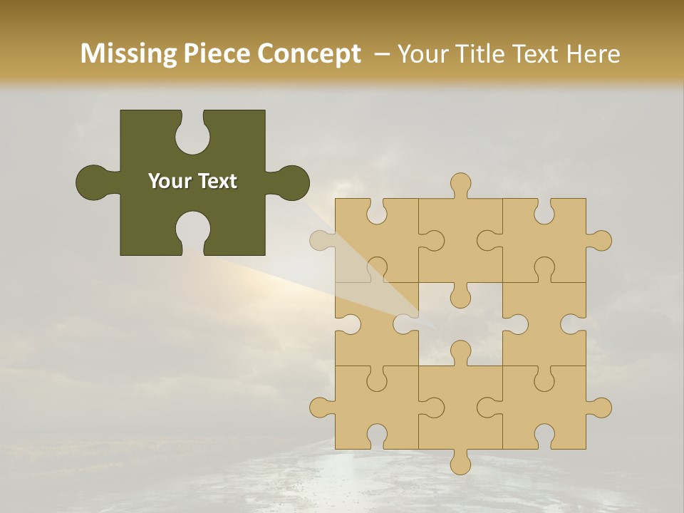 Green Stone Horizon PowerPoint Template