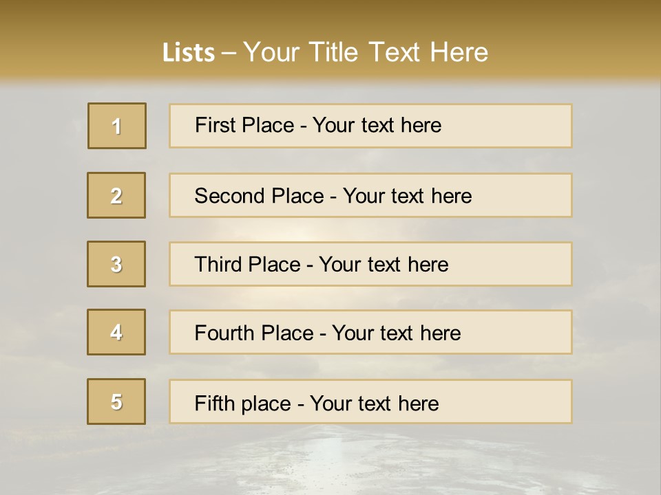 Green Stone Horizon PowerPoint Template