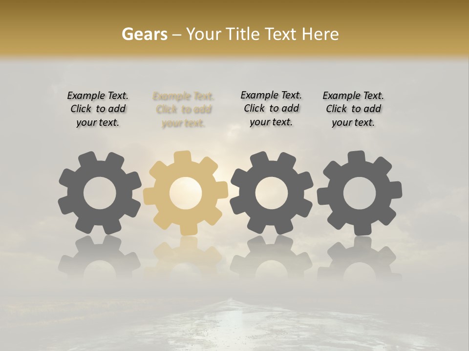 Green Stone Horizon PowerPoint Template