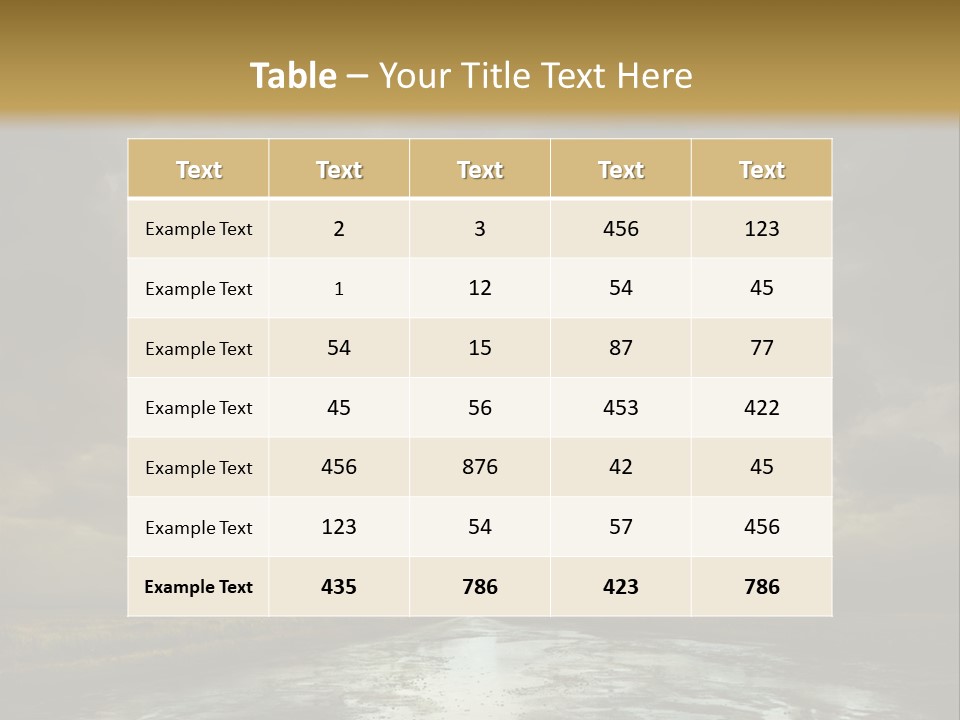 Green Stone Horizon PowerPoint Template