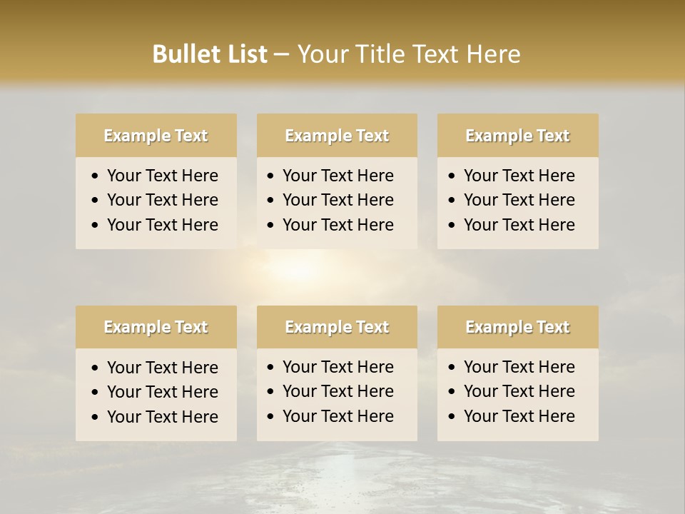 Green Stone Horizon PowerPoint Template