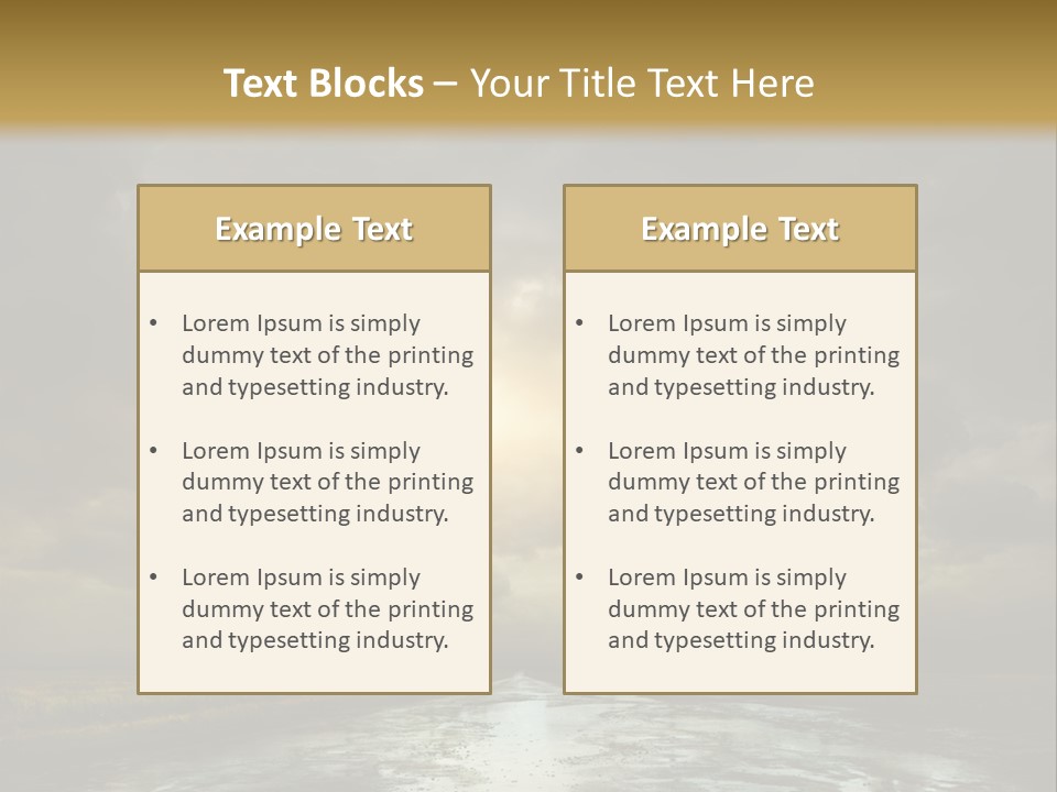 Green Stone Horizon PowerPoint Template