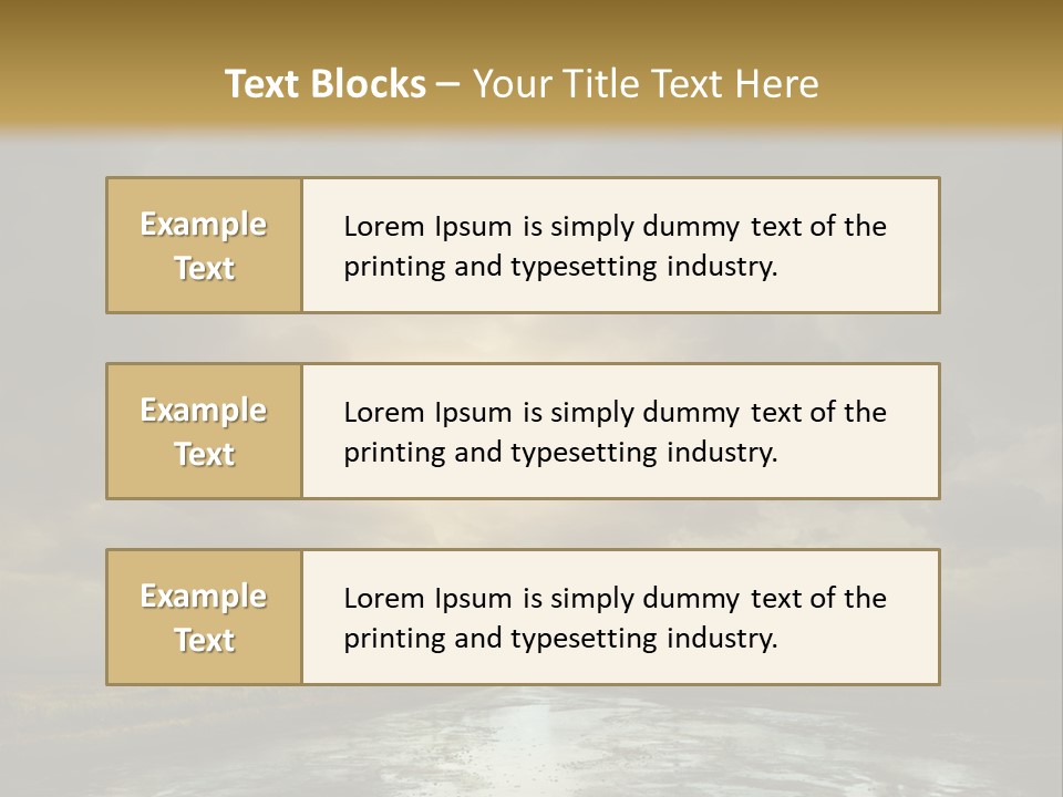 Green Stone Horizon PowerPoint Template