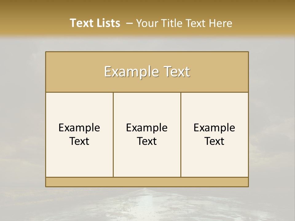 Green Stone Horizon PowerPoint Template