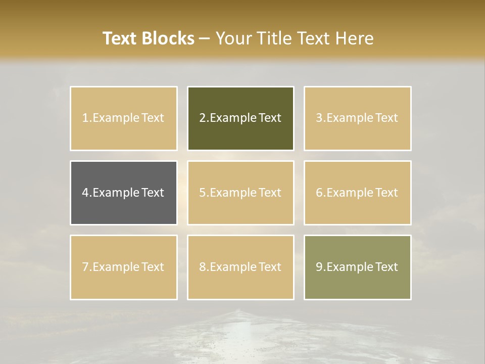 Green Stone Horizon PowerPoint Template