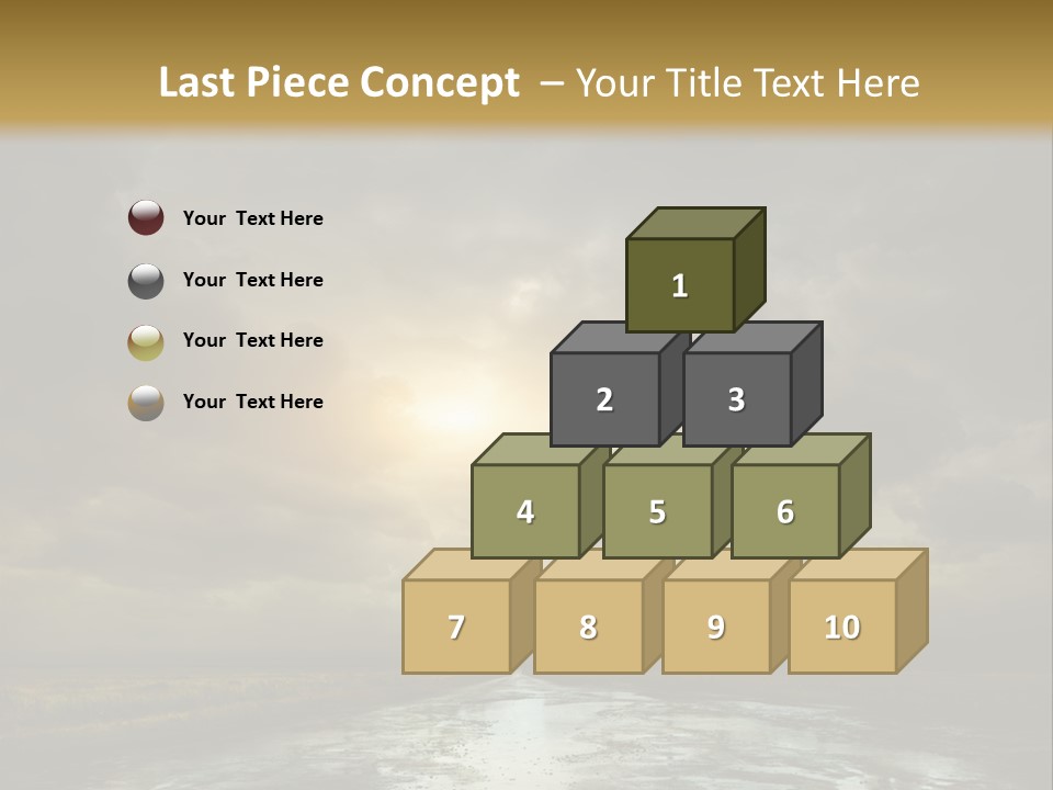Green Stone Horizon PowerPoint Template