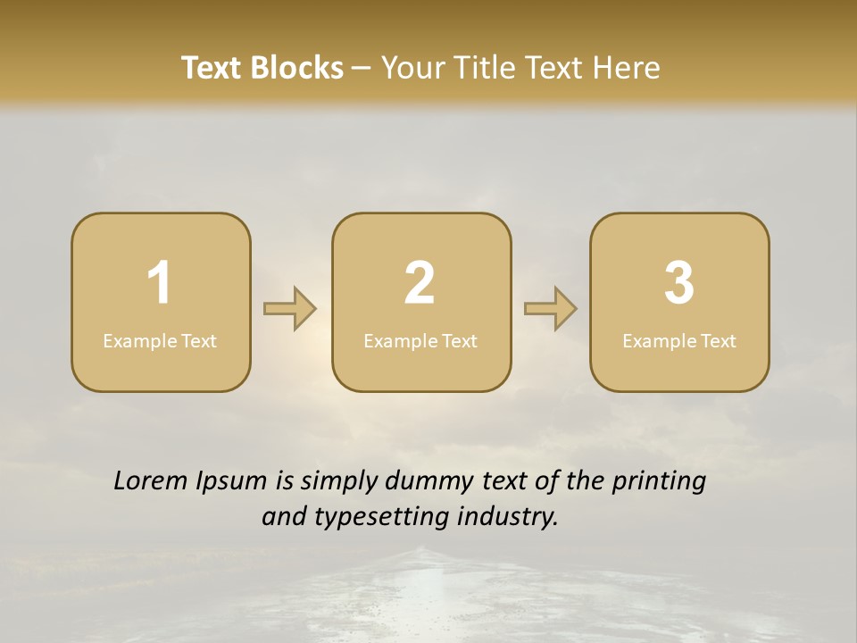 Green Stone Horizon PowerPoint Template