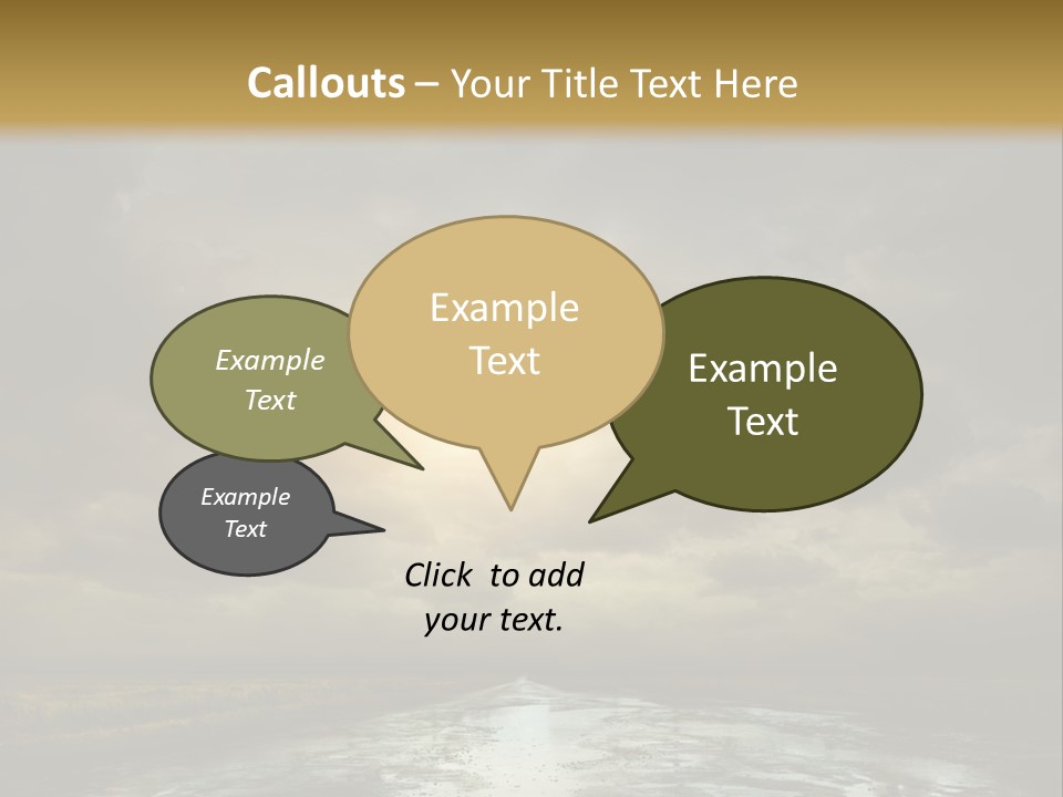 Green Stone Horizon PowerPoint Template