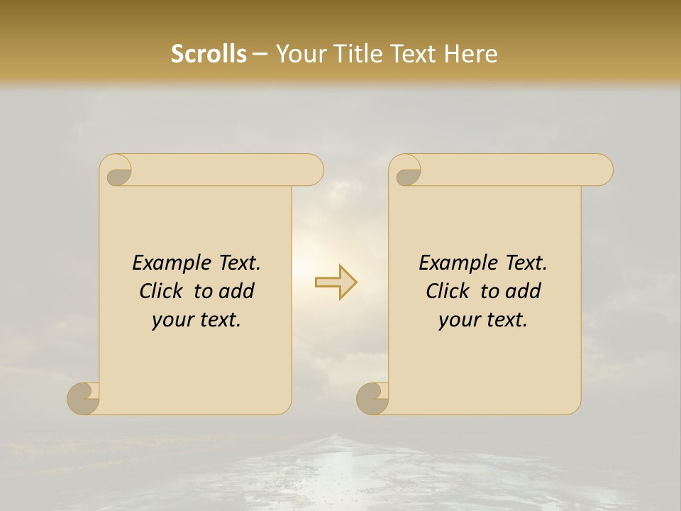 Green Stone Horizon PowerPoint Template