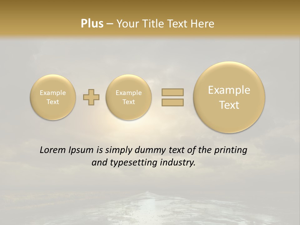Green Stone Horizon PowerPoint Template