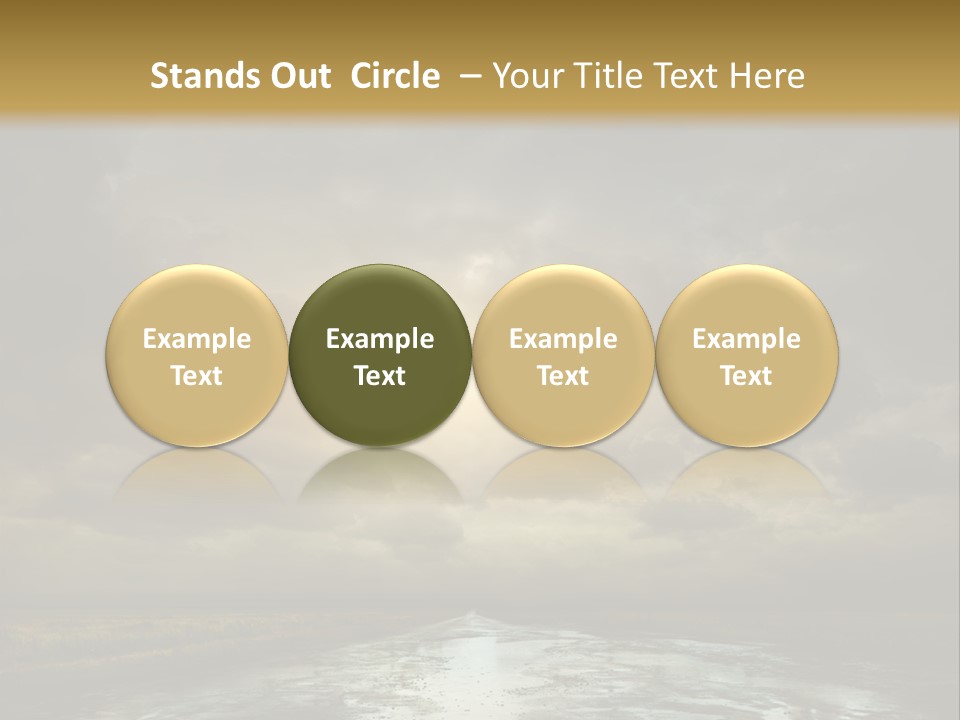 Green Stone Horizon PowerPoint Template
