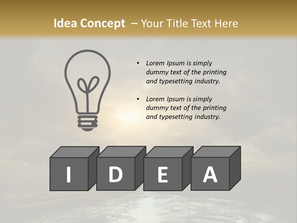 Green Stone Horizon PowerPoint Template