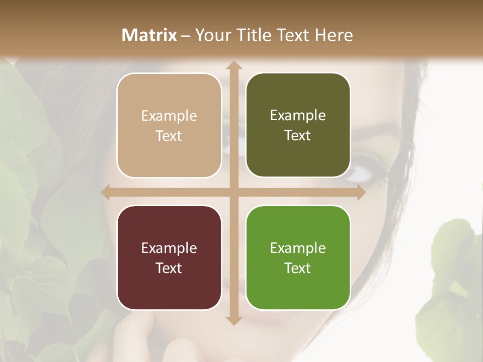 Make Up Fashion Tree PowerPoint Template