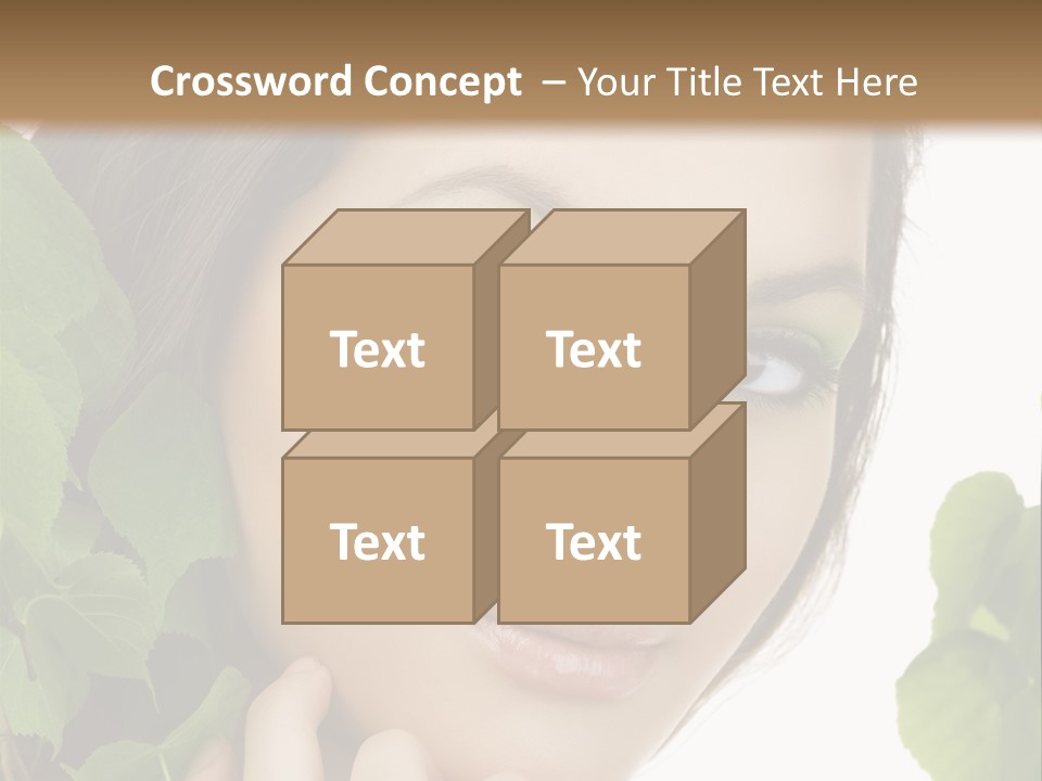 Make Up Fashion Tree PowerPoint Template