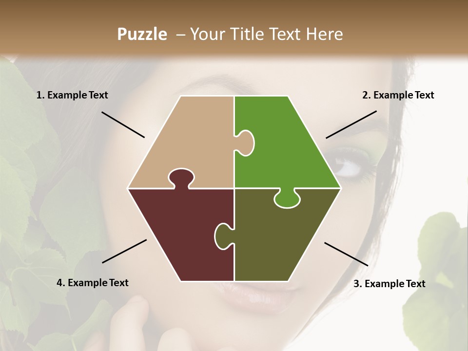 Make Up Fashion Tree PowerPoint Template