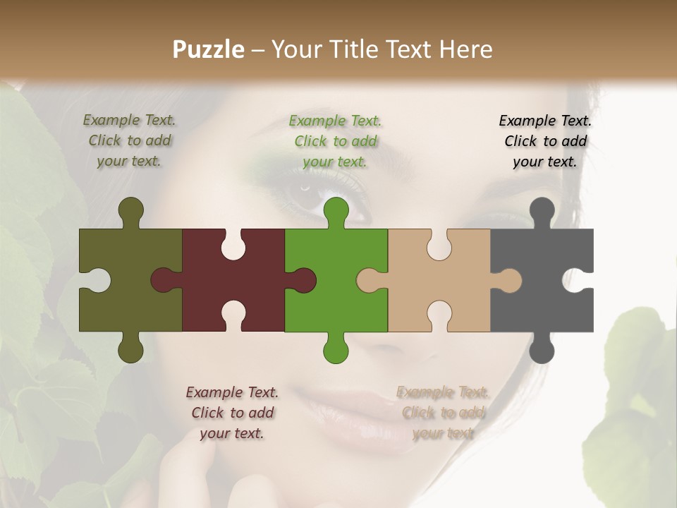 Make Up Fashion Tree PowerPoint Template