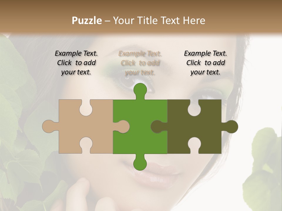 Make Up Fashion Tree PowerPoint Template