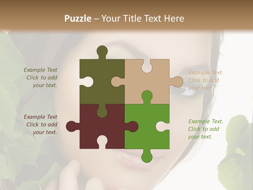 Make Up Fashion Tree PowerPoint Template