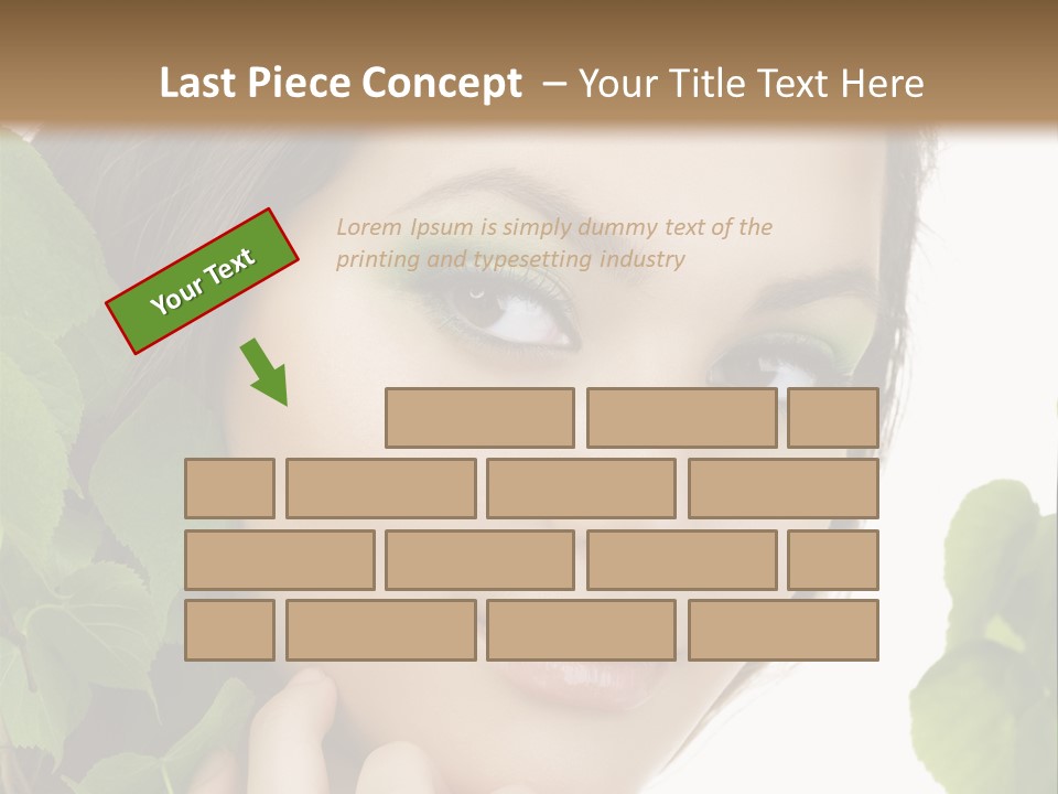 Make Up Fashion Tree PowerPoint Template