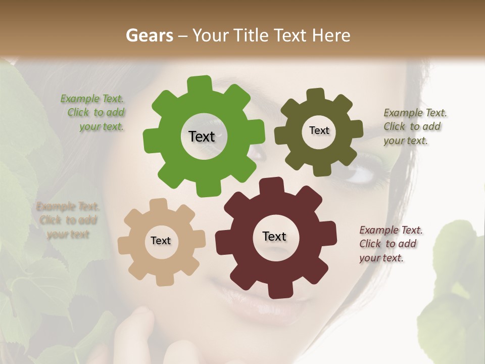 Make Up Fashion Tree PowerPoint Template