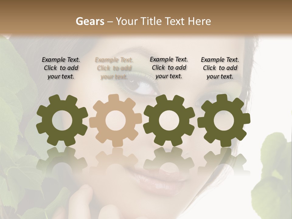 Make Up Fashion Tree PowerPoint Template