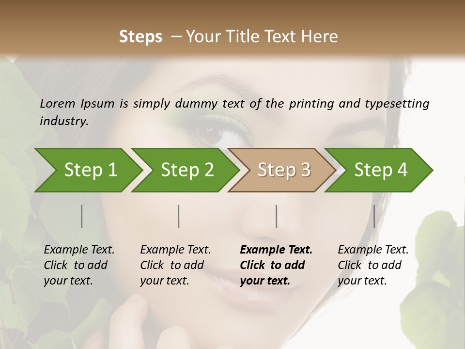 Make Up Fashion Tree PowerPoint Template