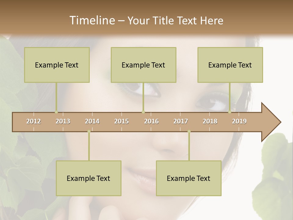 Make Up Fashion Tree PowerPoint Template