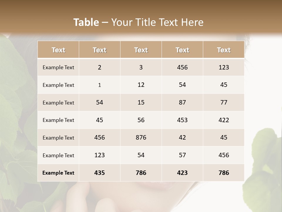 Make Up Fashion Tree PowerPoint Template