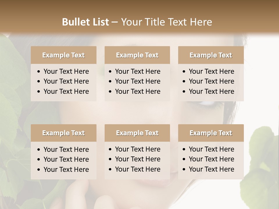 Make Up Fashion Tree PowerPoint Template