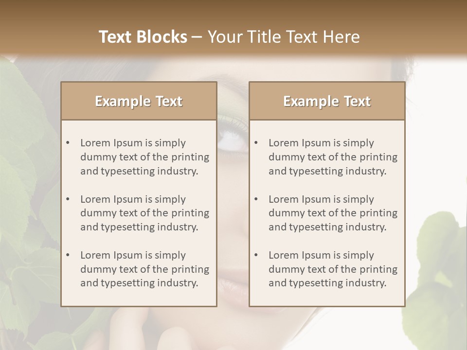 Make Up Fashion Tree PowerPoint Template