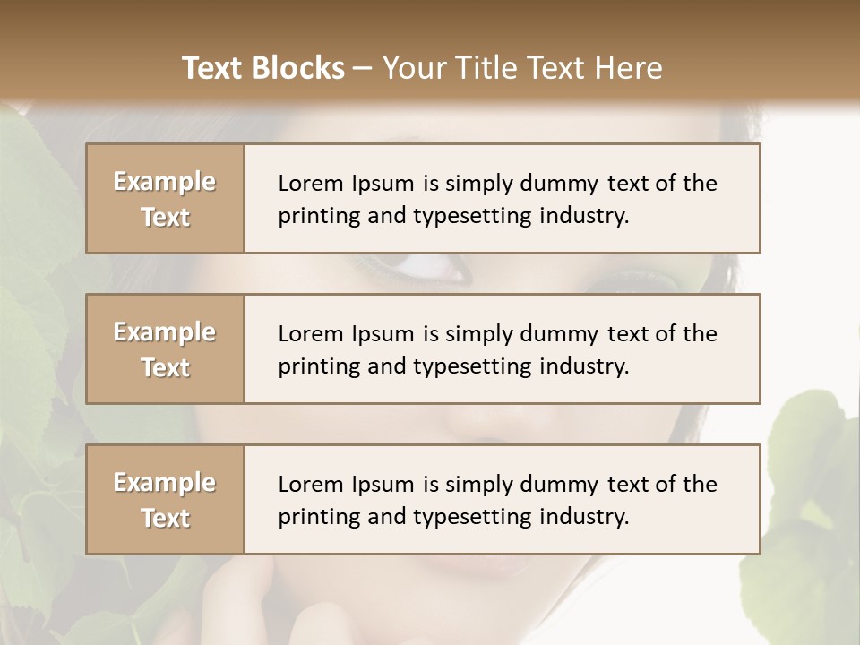 Make Up Fashion Tree PowerPoint Template