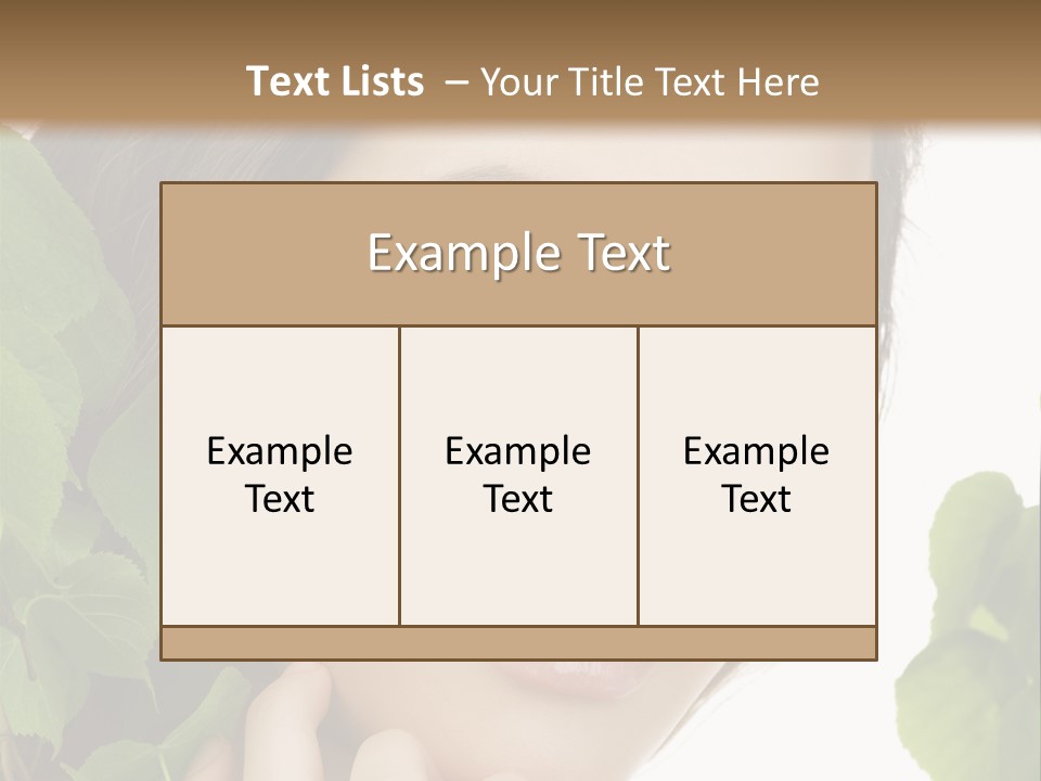 Make Up Fashion Tree PowerPoint Template