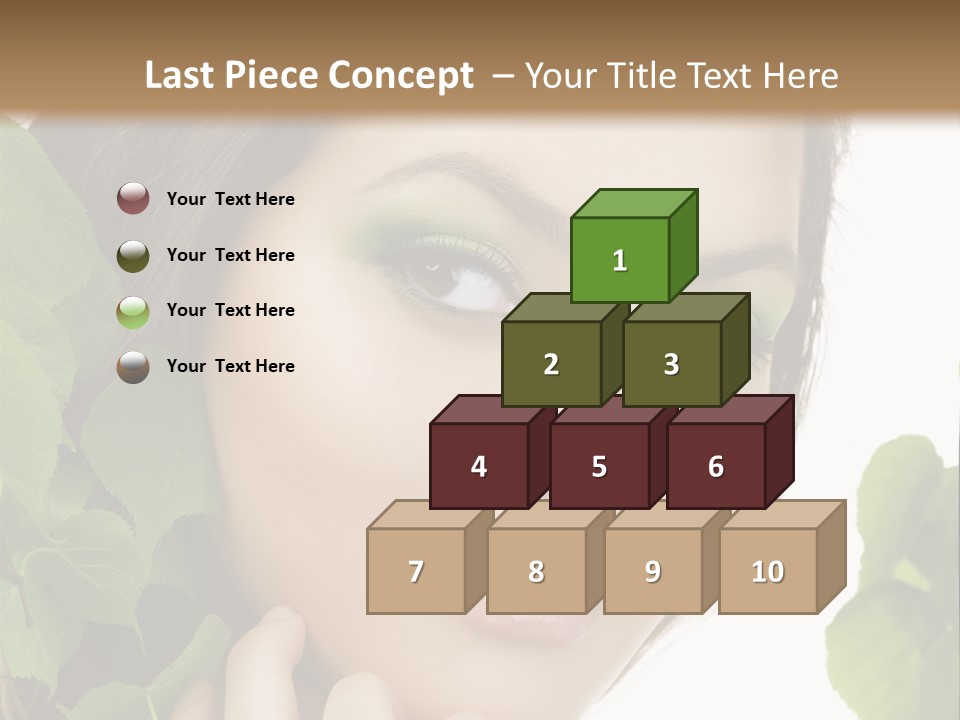 Make Up Fashion Tree PowerPoint Template
