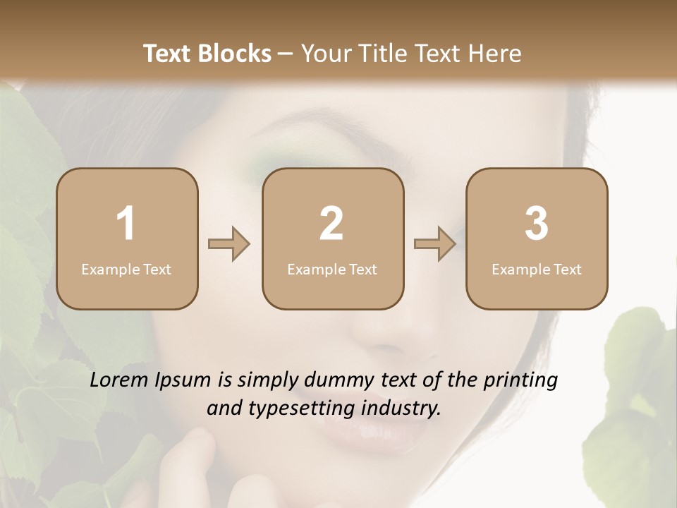 Make Up Fashion Tree PowerPoint Template