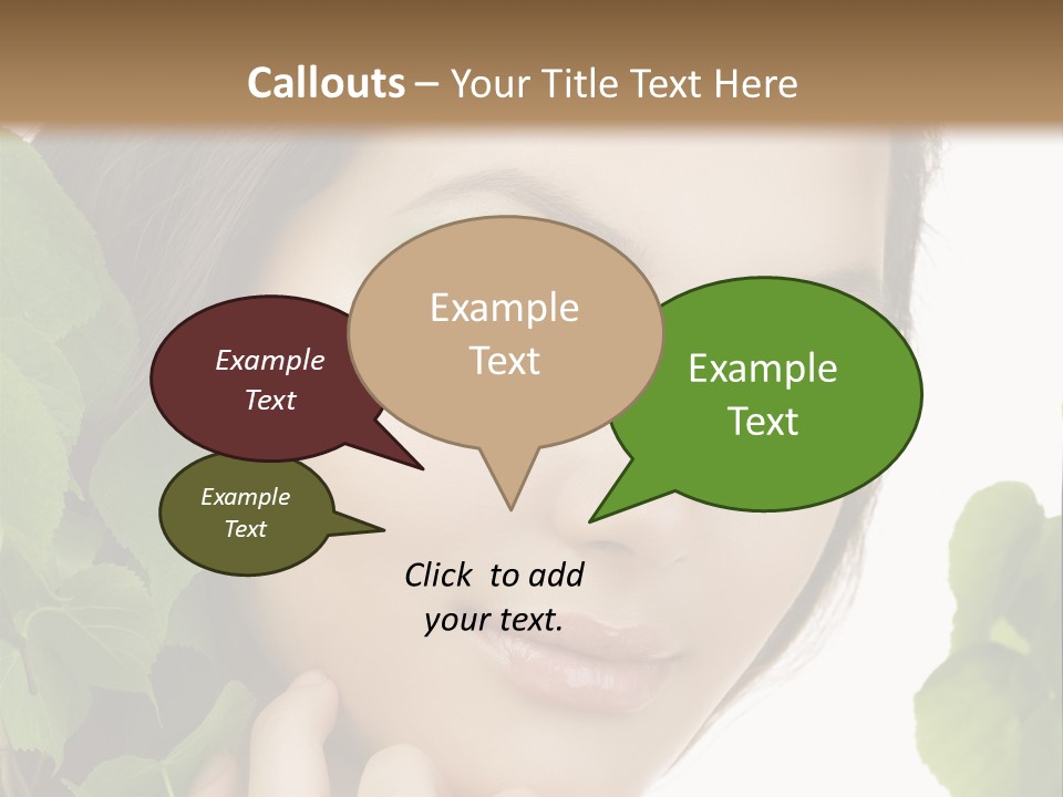 Make Up Fashion Tree PowerPoint Template