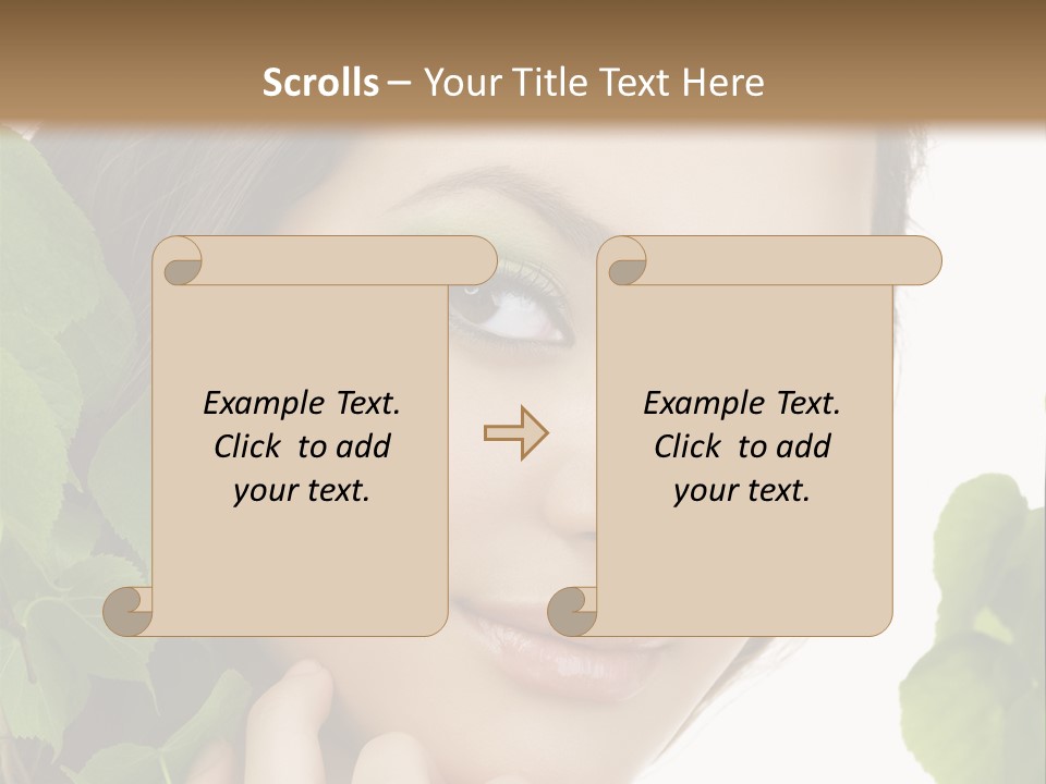 Make Up Fashion Tree PowerPoint Template
