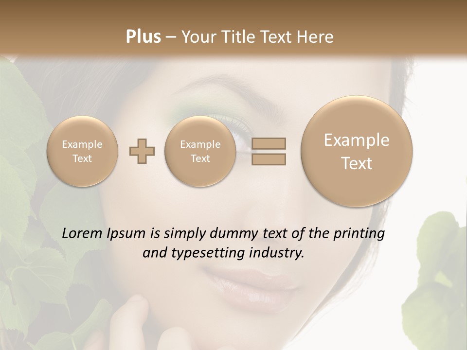 Make Up Fashion Tree PowerPoint Template