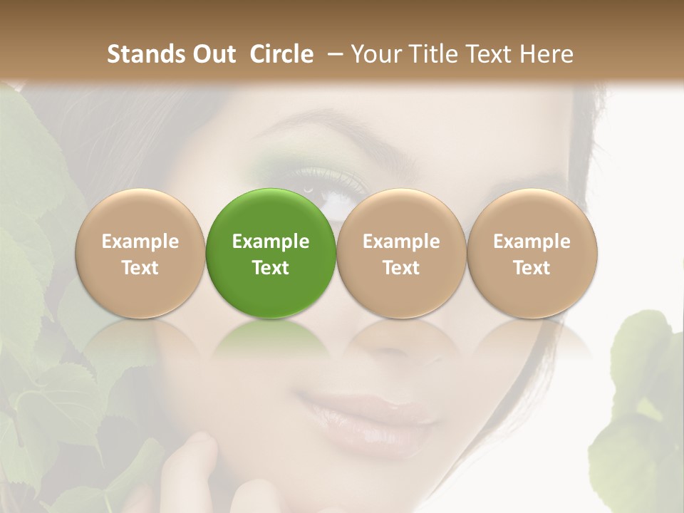 Make Up Fashion Tree PowerPoint Template