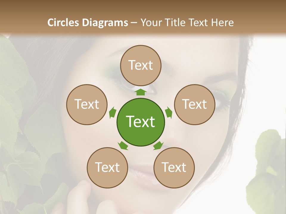 Make Up Fashion Tree PowerPoint Template