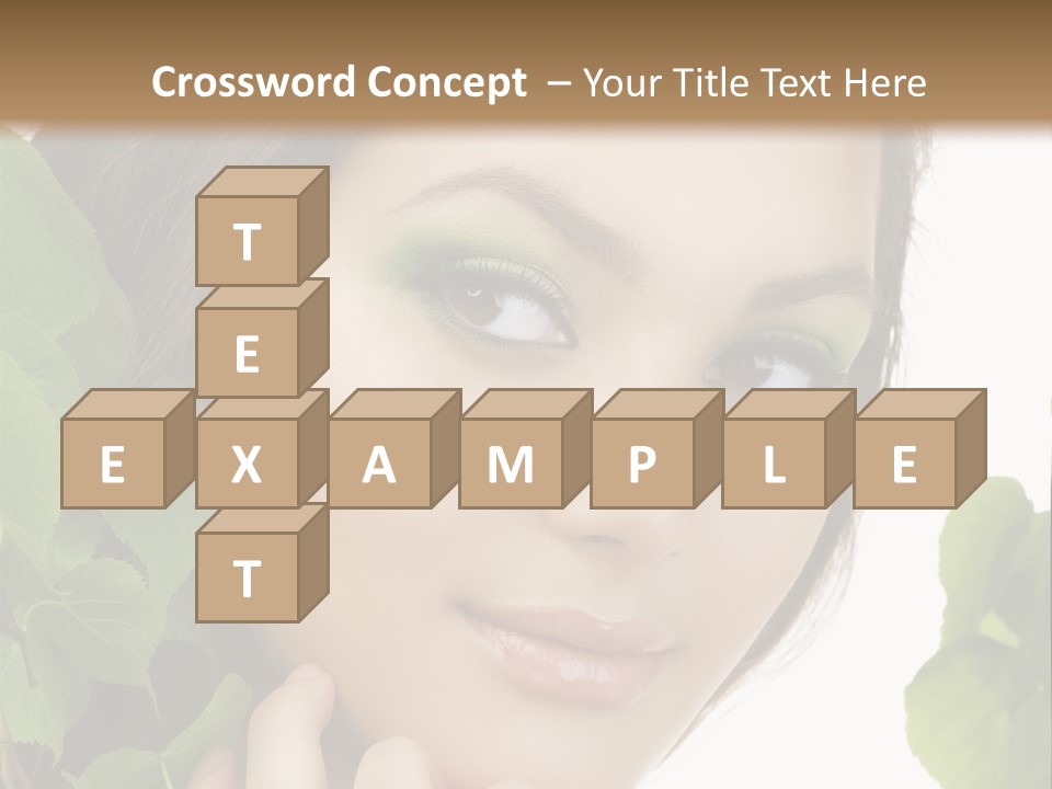 Make Up Fashion Tree PowerPoint Template